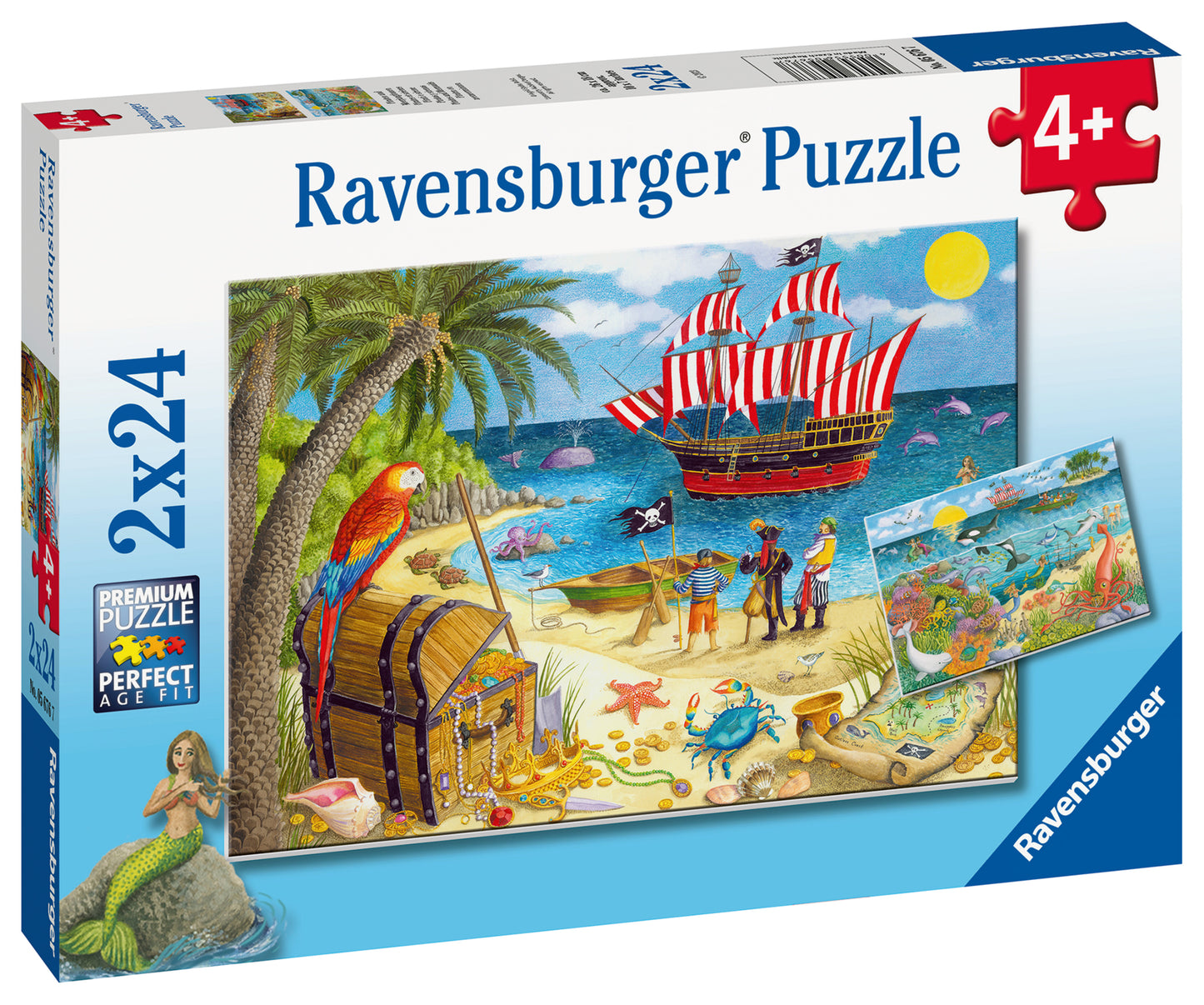 Ravensburger Pirates & Mermaids, 2x 24pc
