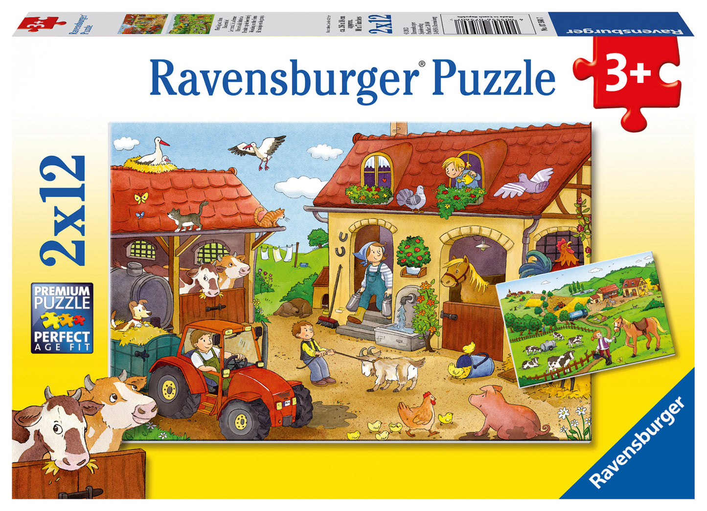 Ravensburger On the Farm, 2x 12pc