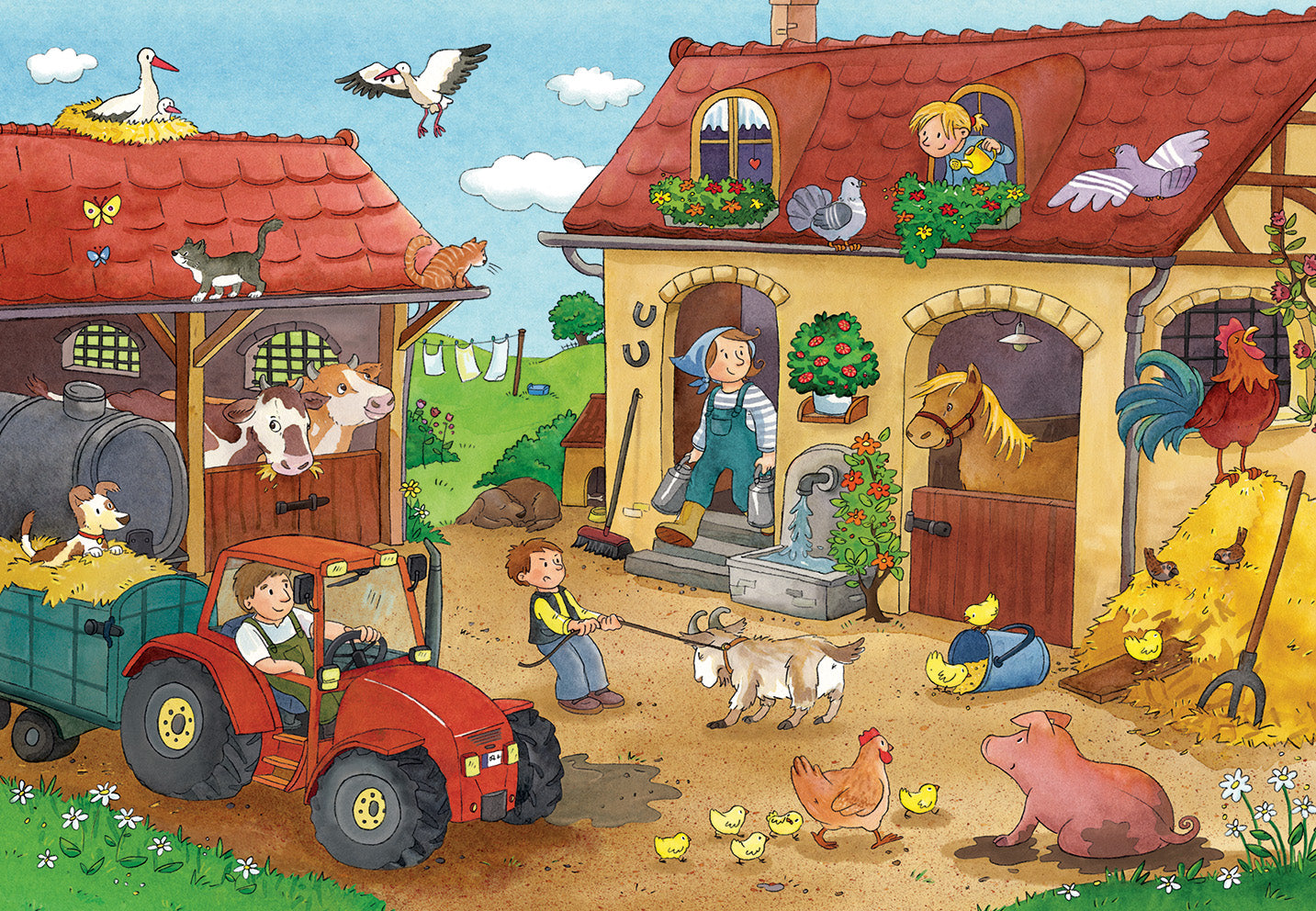 Ravensburger On the Farm, 2x 12pc