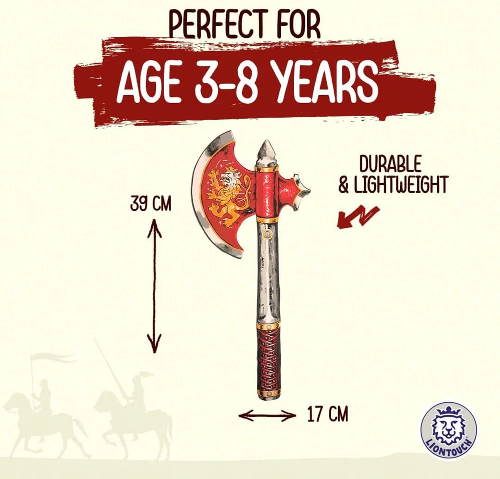 Liontouch Noble Knight Axe, Red