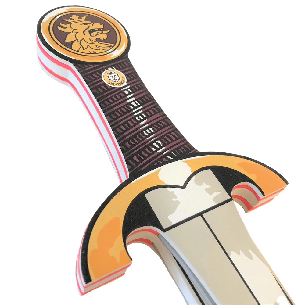 Liontouch Noble Knight Sword, Red, Three Layers