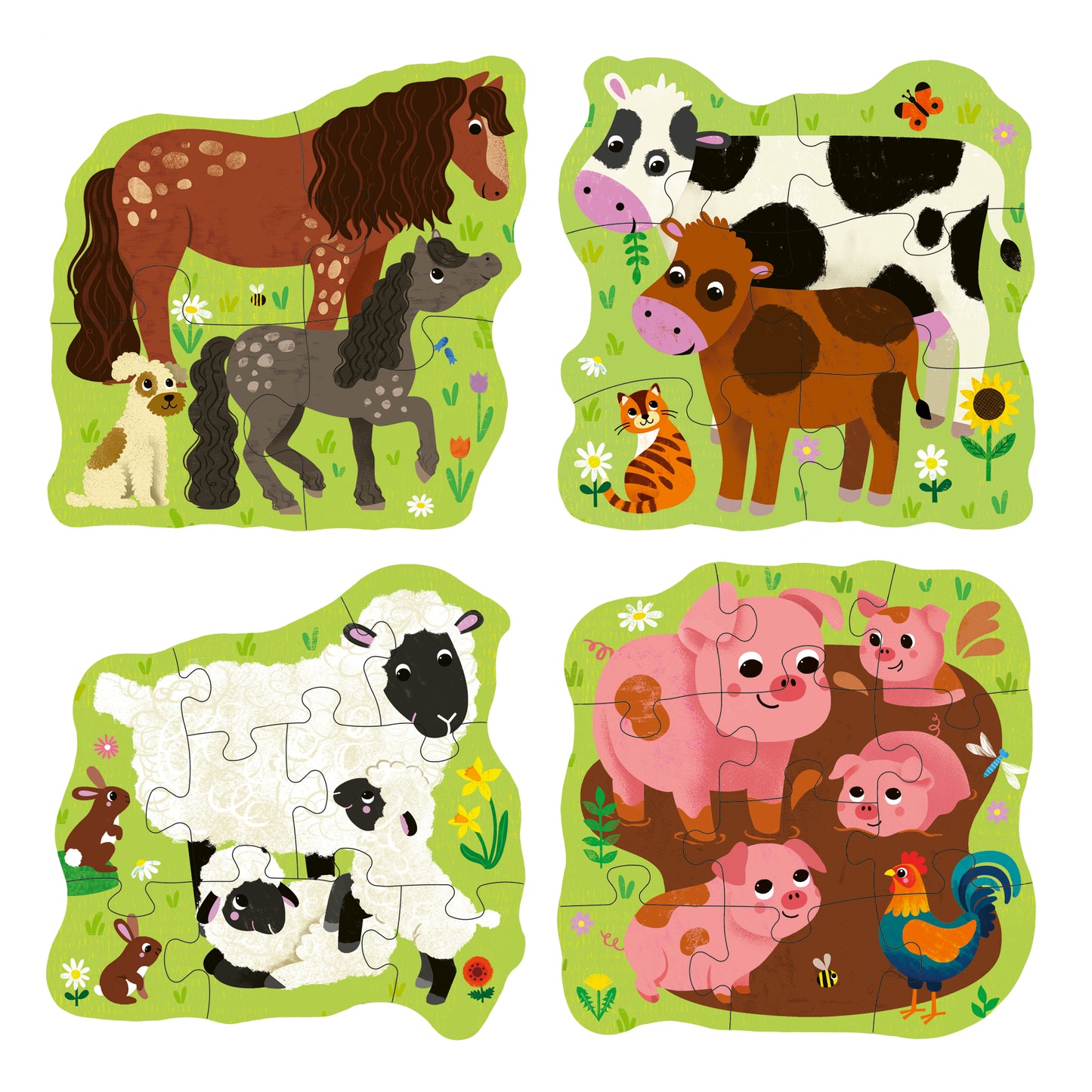 Ravensburger Puzzle Up Farm Animals (4,6,8,10pc)
