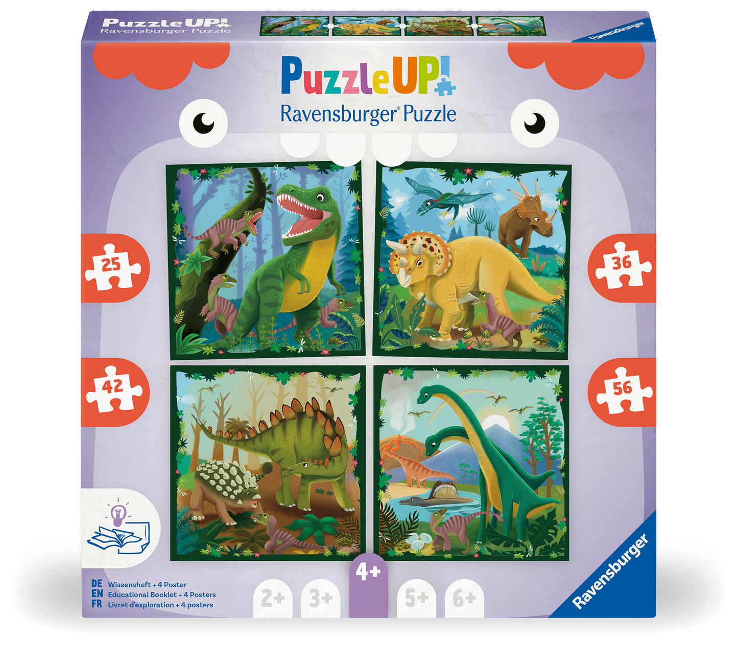 Ravensburger Puzzle Up Dinosaurs (25,36,42,56pc)