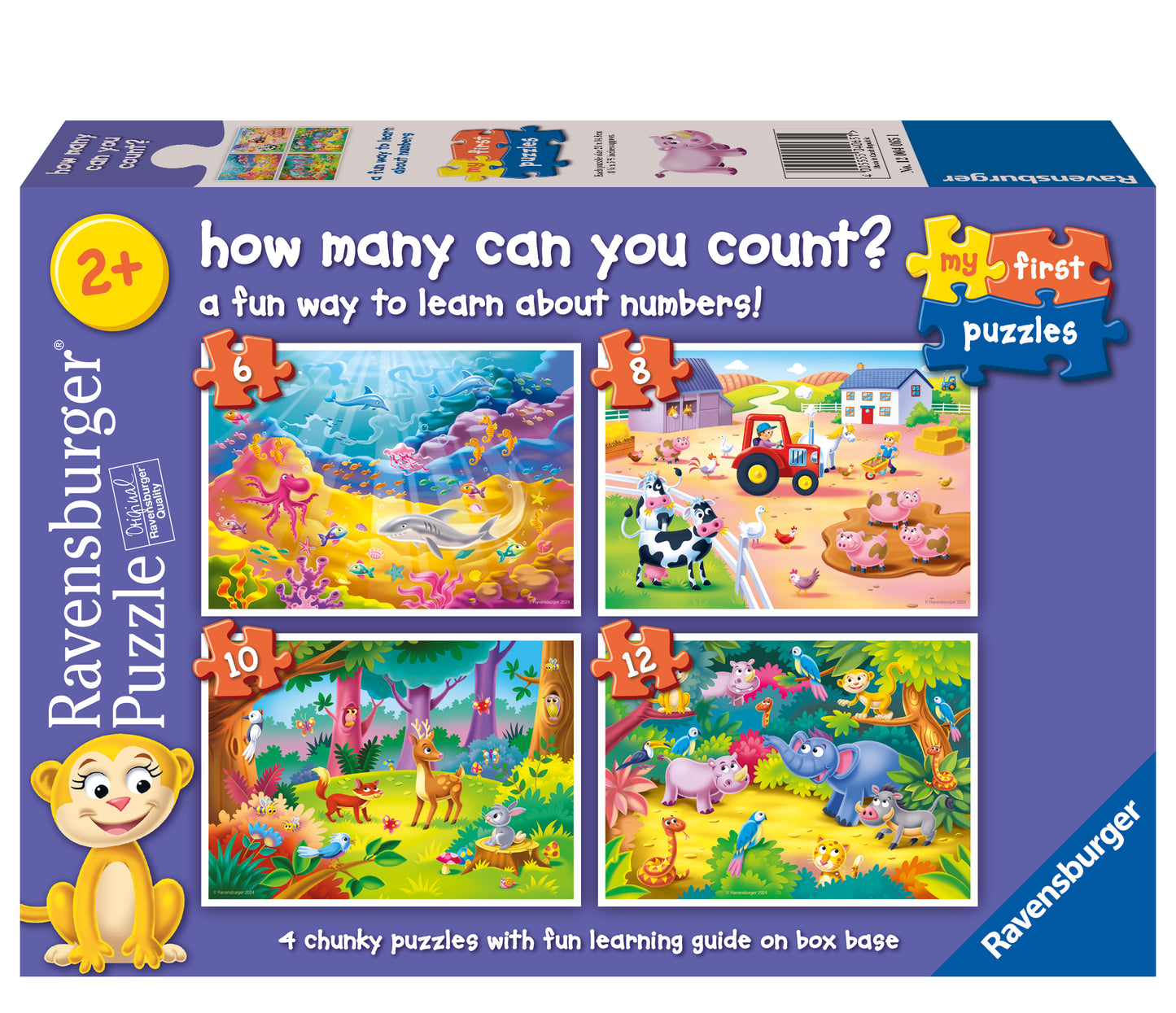 Ravensburger How Many Can You Count? My First Puzzles (6,8,10,12pc)