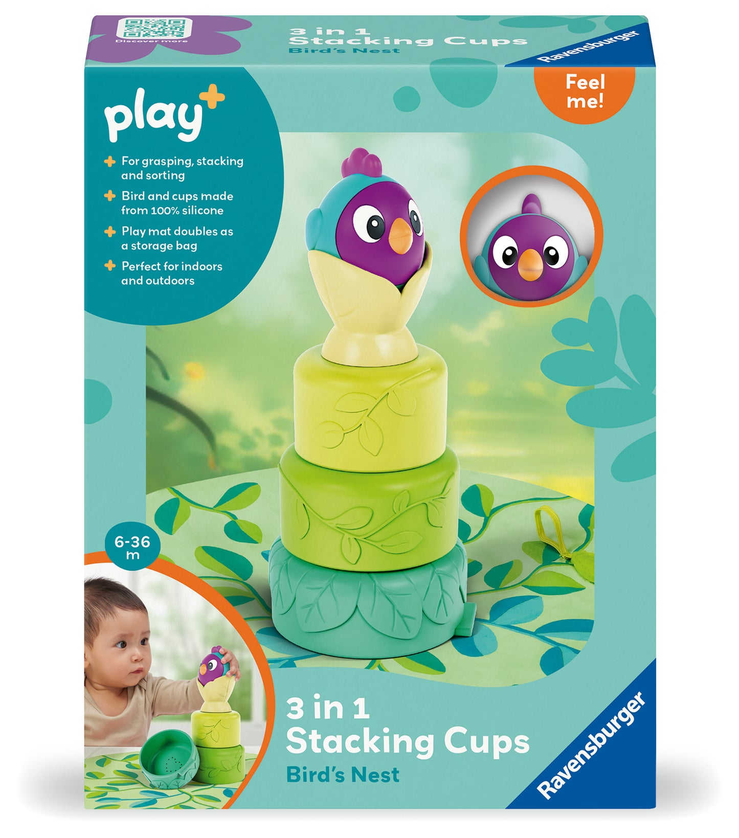 Ravensburger 3 in 1 Stacking Cups: Bird's Nest