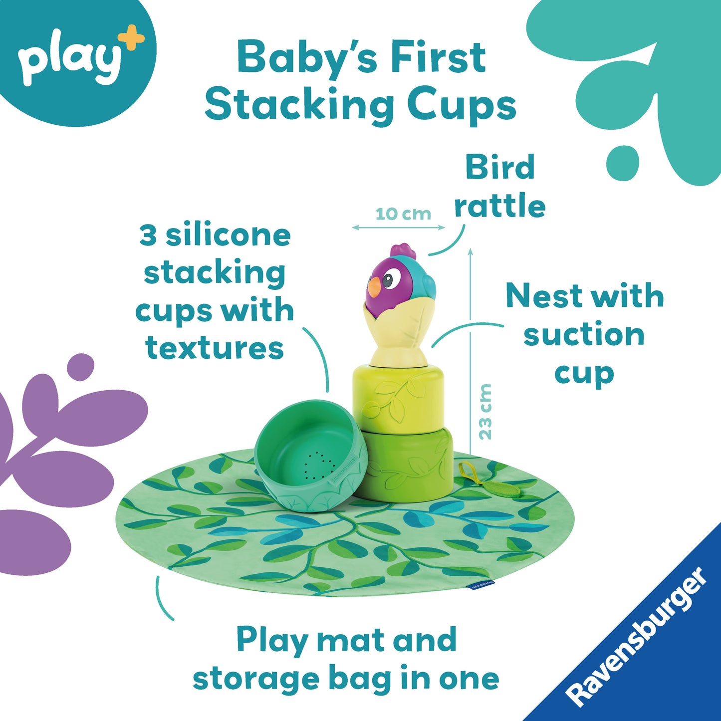 Ravensburger 3 in 1 Stacking Cups: Bird's Nest