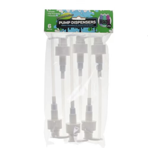 World of Colour Pkt6 500ml & 1L Pump Dispensers