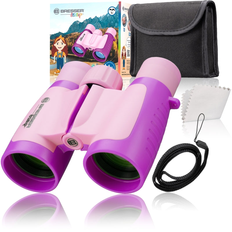 Bresser 3x30 Children's Binoculars Pink