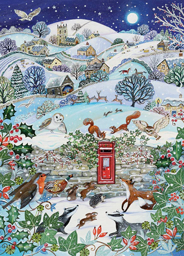 Cobble Hill Puzzles 1000 Pieces Village on a Winter Night