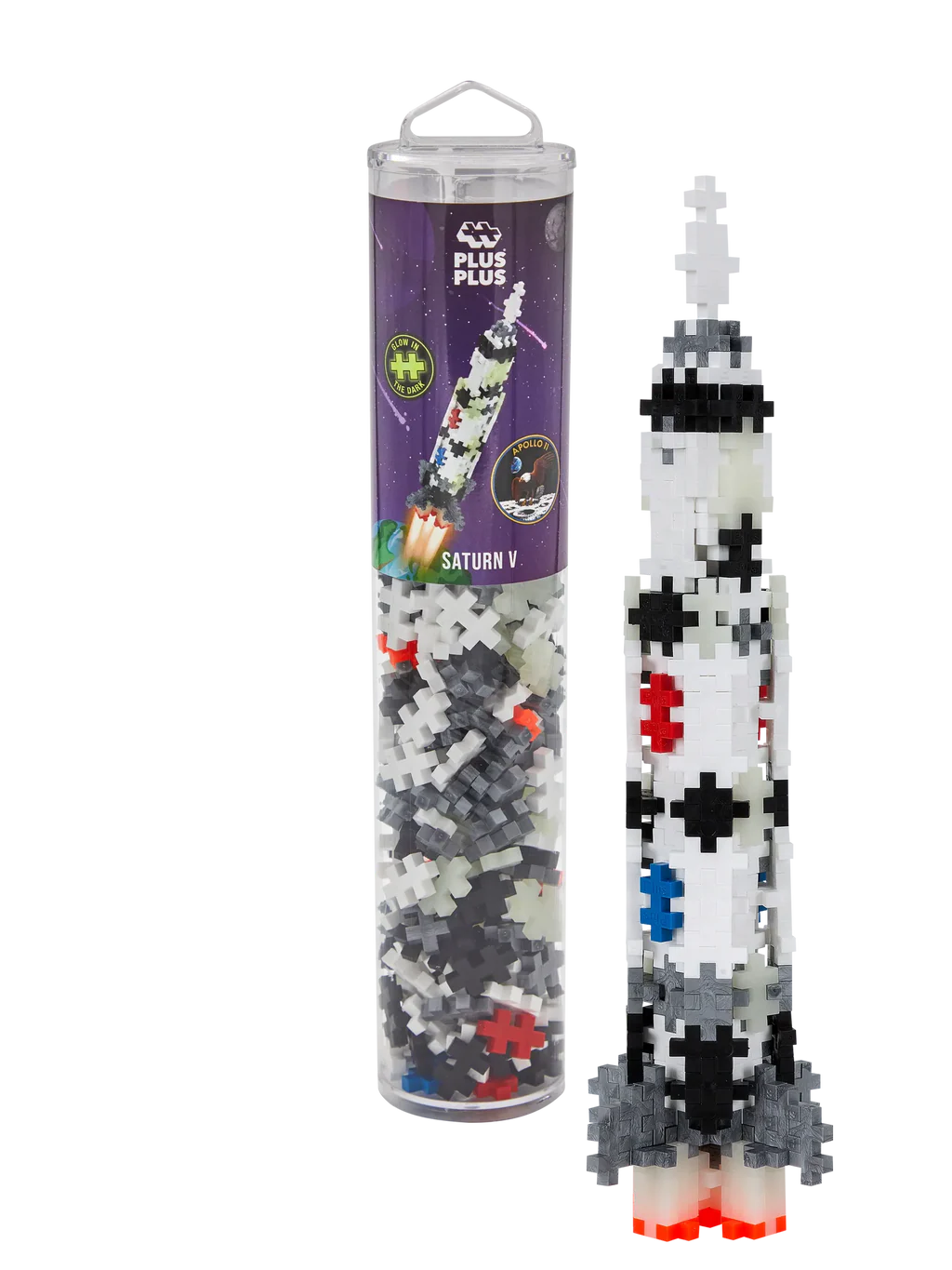 Plus Plus 240 pc Tube - Saturn V Rocket