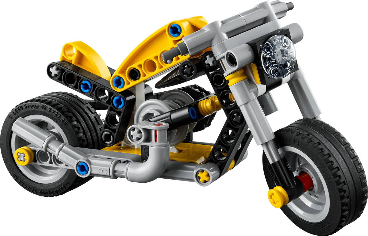 Lego Technic 42225 Yellow Motorcycle