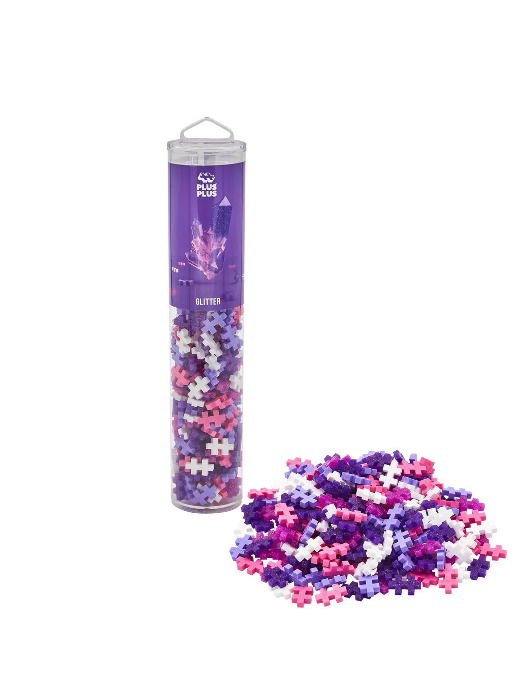 Plus Plus Tube - 240 pc Glitter Mix