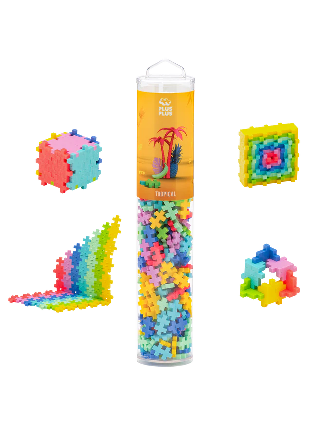 Plus Plus Tube 240 pc - Tropical Mix
