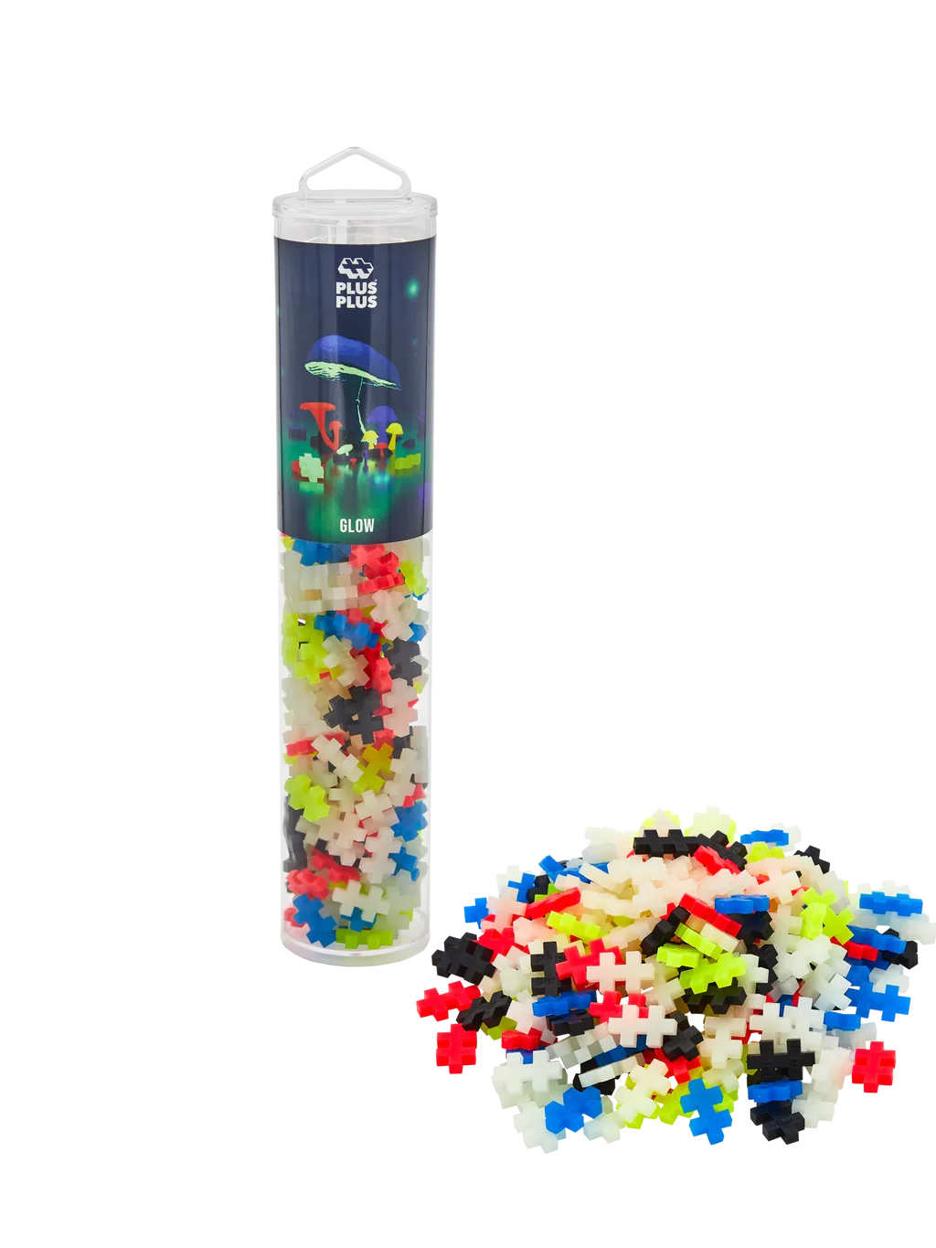 Plus Plus Tube 240 pc - Glow Mix