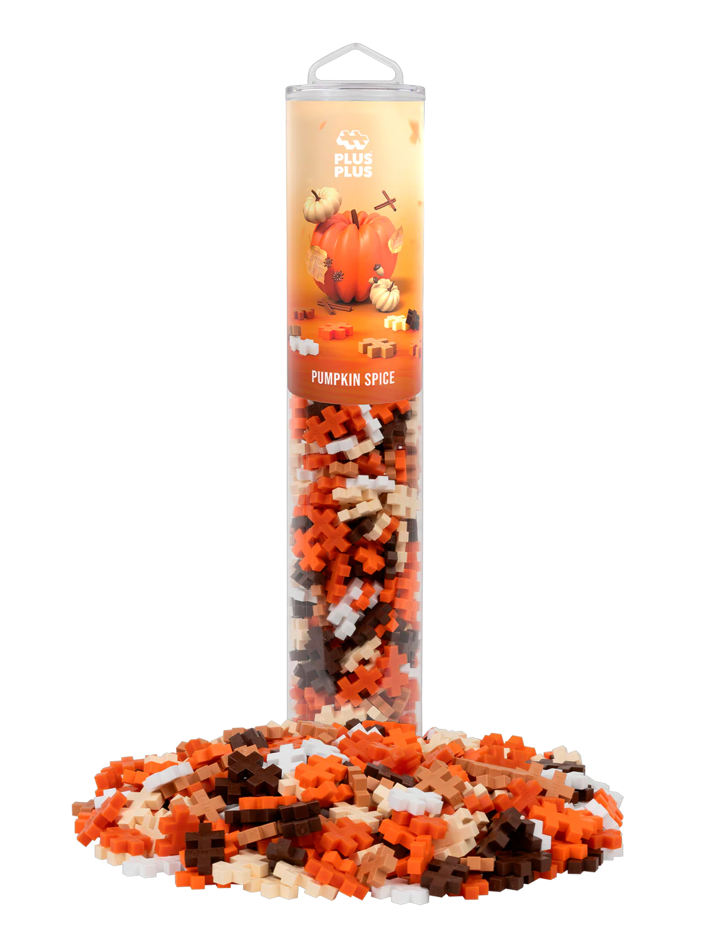 Plus Plus Tube 240pc - Pumpkin Spice