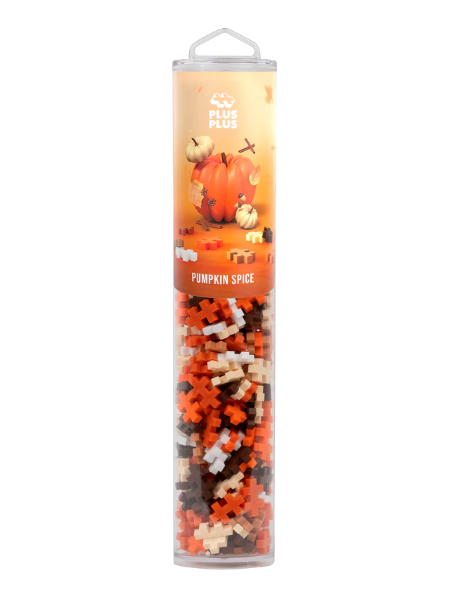 Plus Plus Tube 240pc - Pumpkin Spice