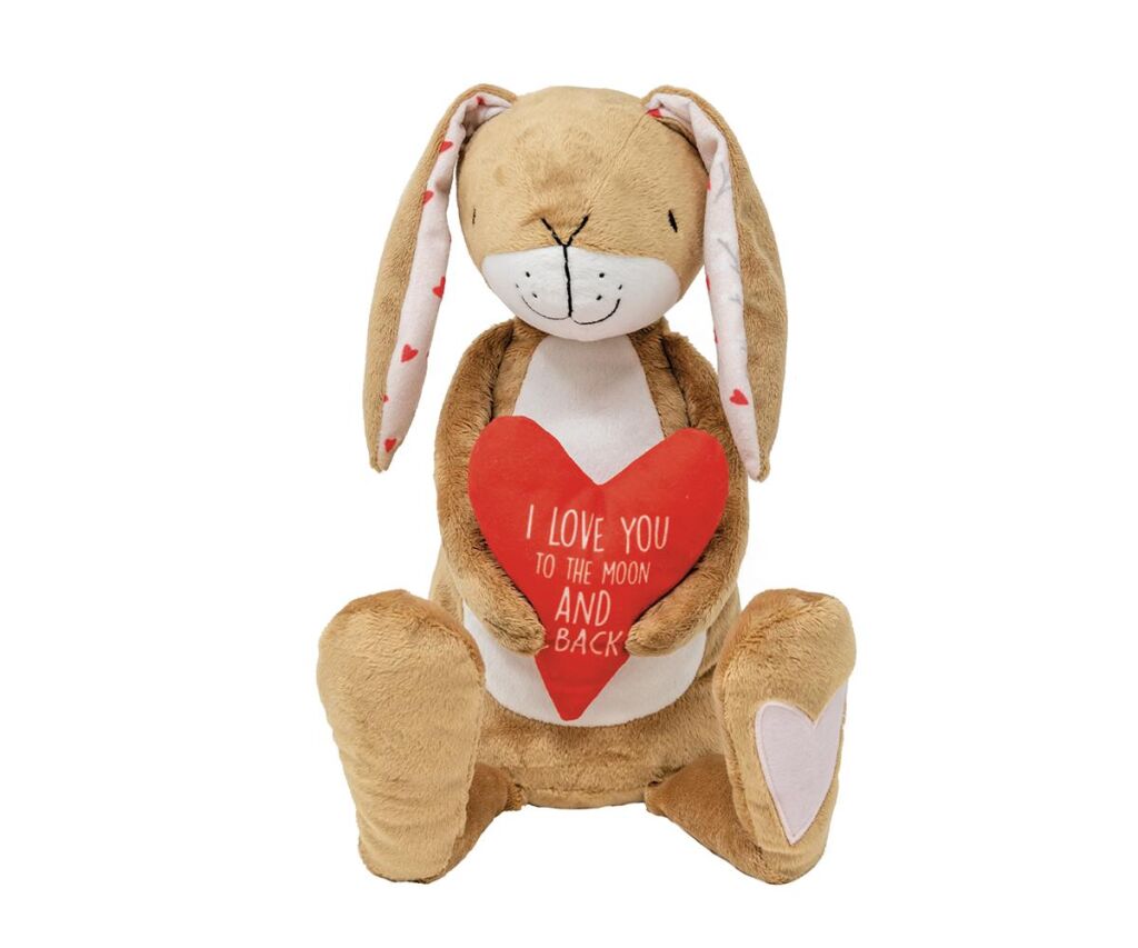 Rainbow Designs Guess How Much I Love You! Big Plush Bunny with Heart