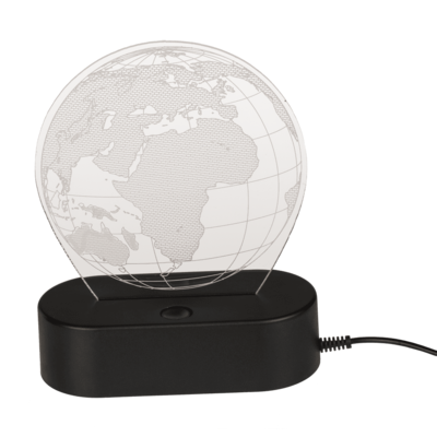 Out Of The Blue 3D-Lamp Globe With Usb-Cable In Gift Box