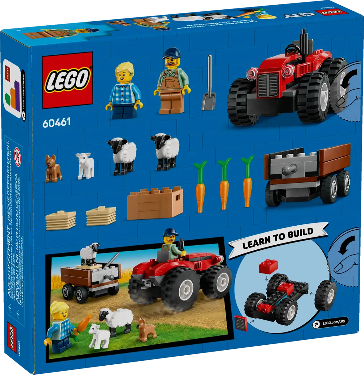 Lego City Great Vehicles 60461 Red Farm Tractor with Trailer & Sheep