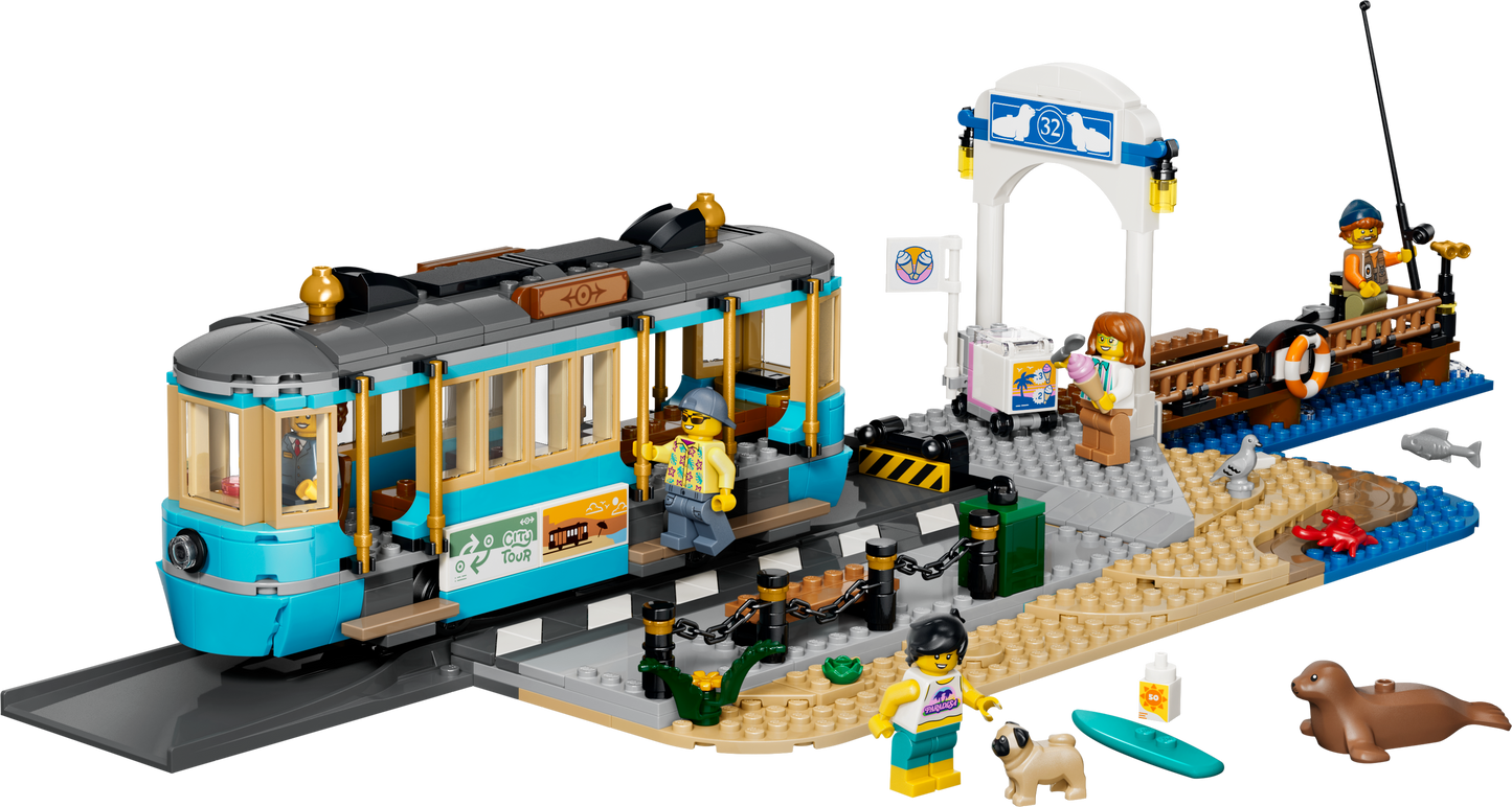LEGO City Trains 60506 Classic Beach Streetcar