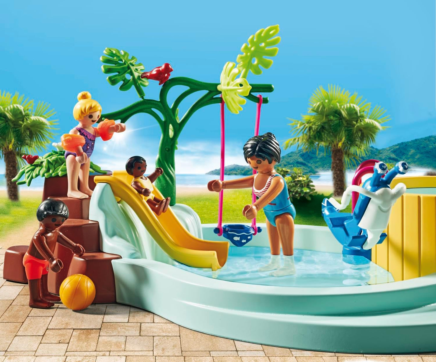 Playmobil 71529 MyLife Children's Pool with Whirlpool,