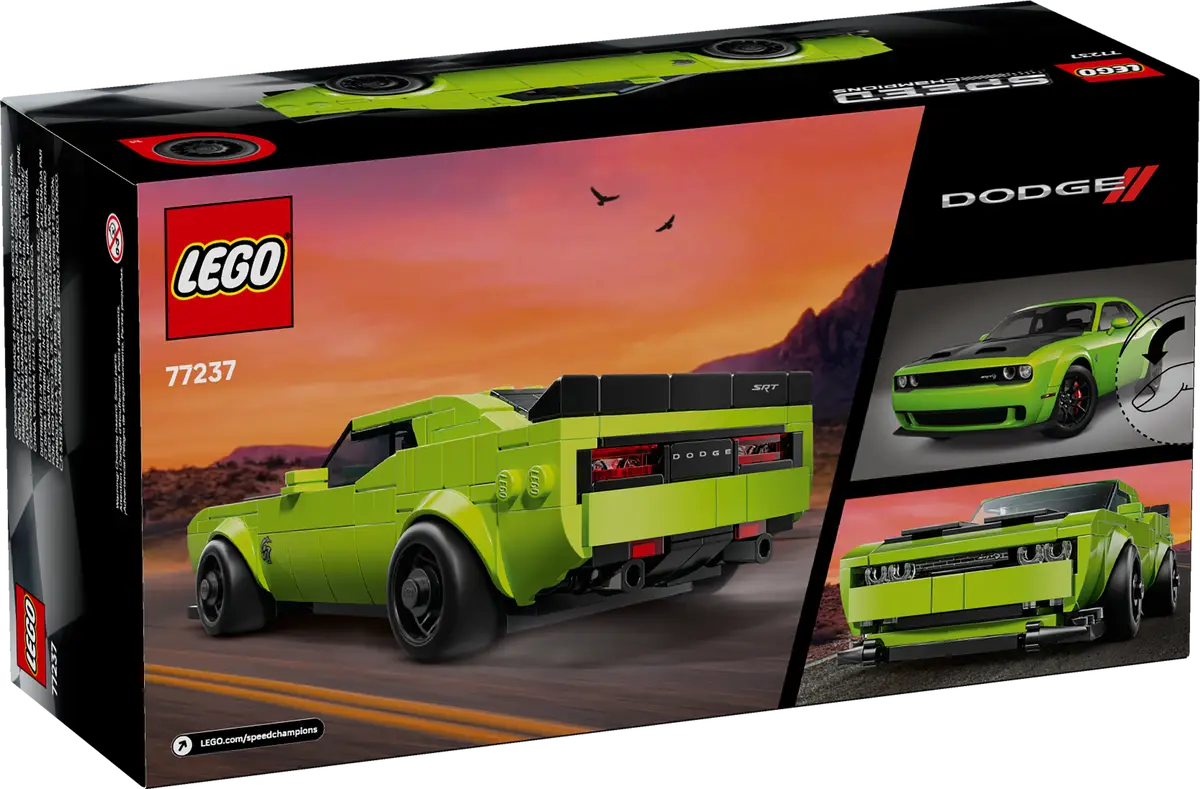 Lego Speed Champions 77237 Dodge Challenger SRT Hellcat Sports Car