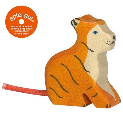 Holztiger Tiger, Sitting, Small