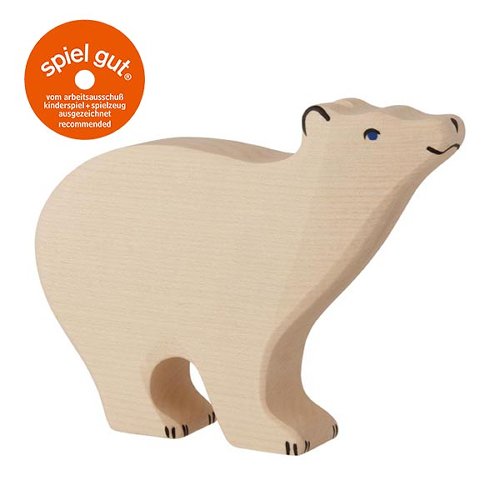Holztiger Polar Bear, Head Raised