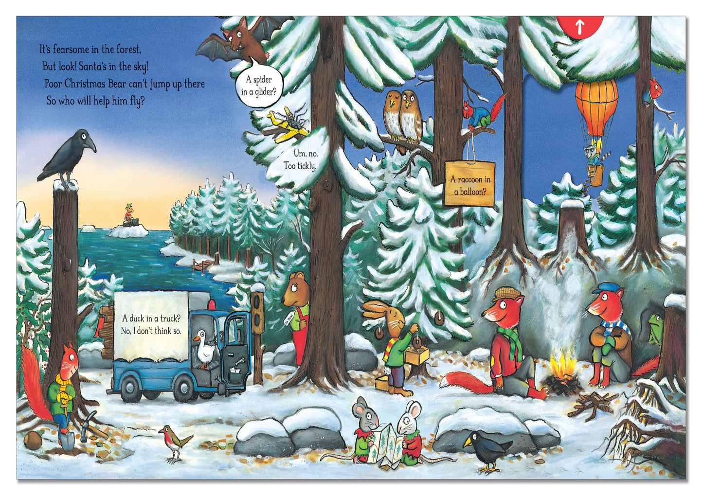 Christmas Bear (Push Pull Slide) (Board)
