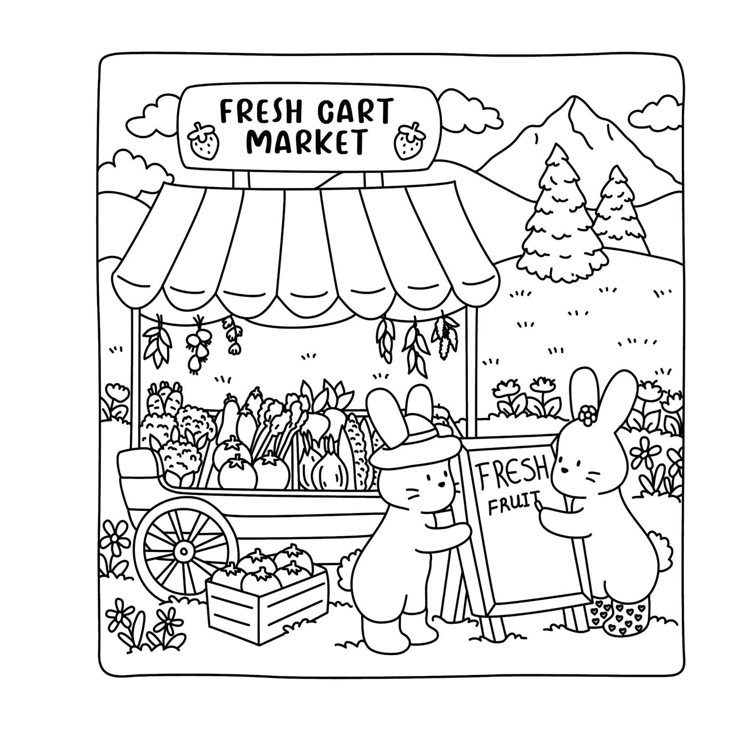 Cute Shop: Cute And Cozy Colouring Book
