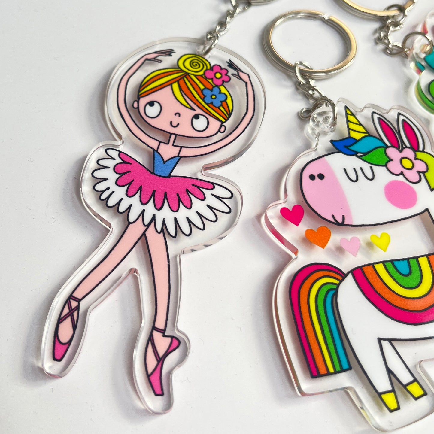 Rachel Ellen Acrylic Keyrings - Ballerina