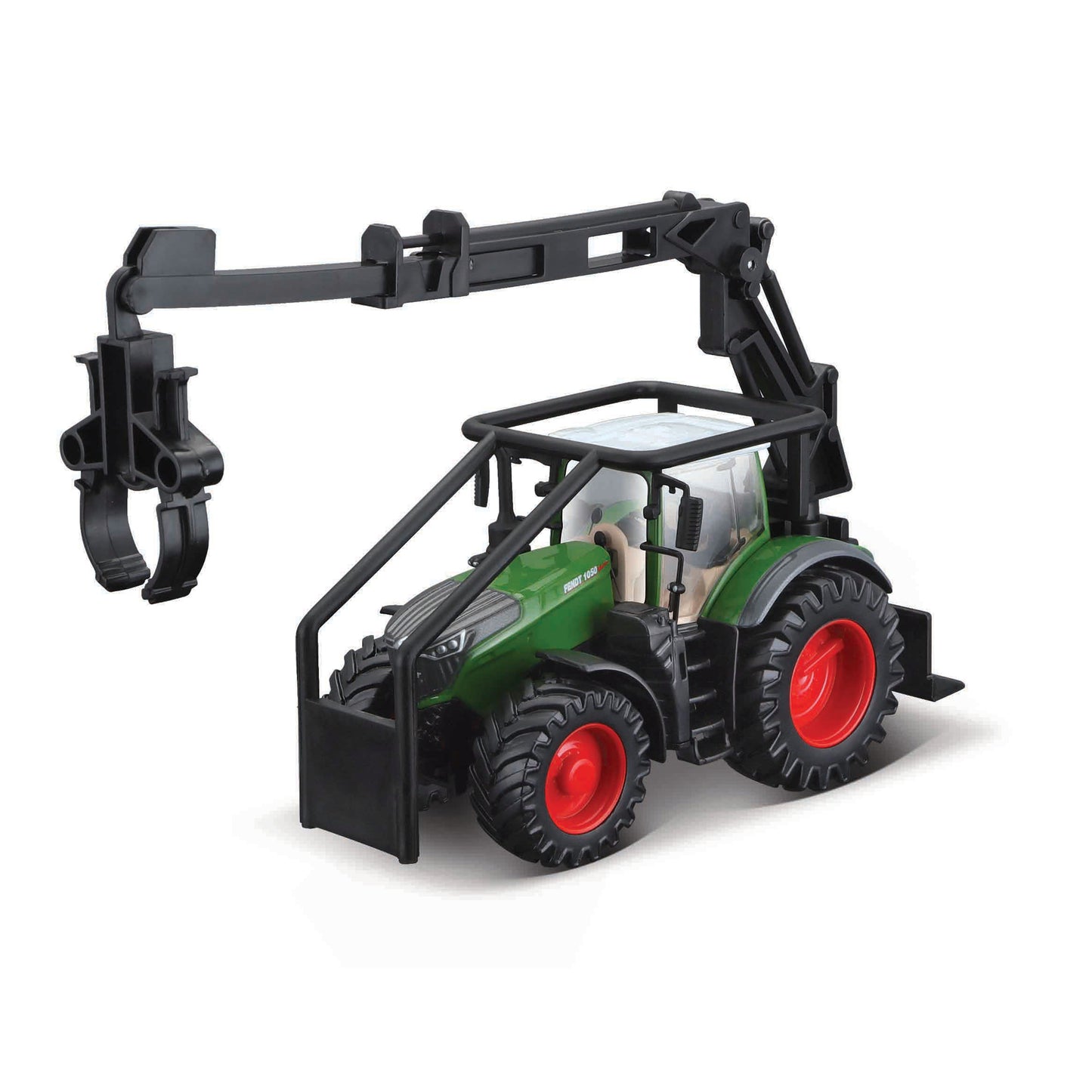 Bburago Fendt 1050 Vario With Front Loader & Logs & Log Trailer