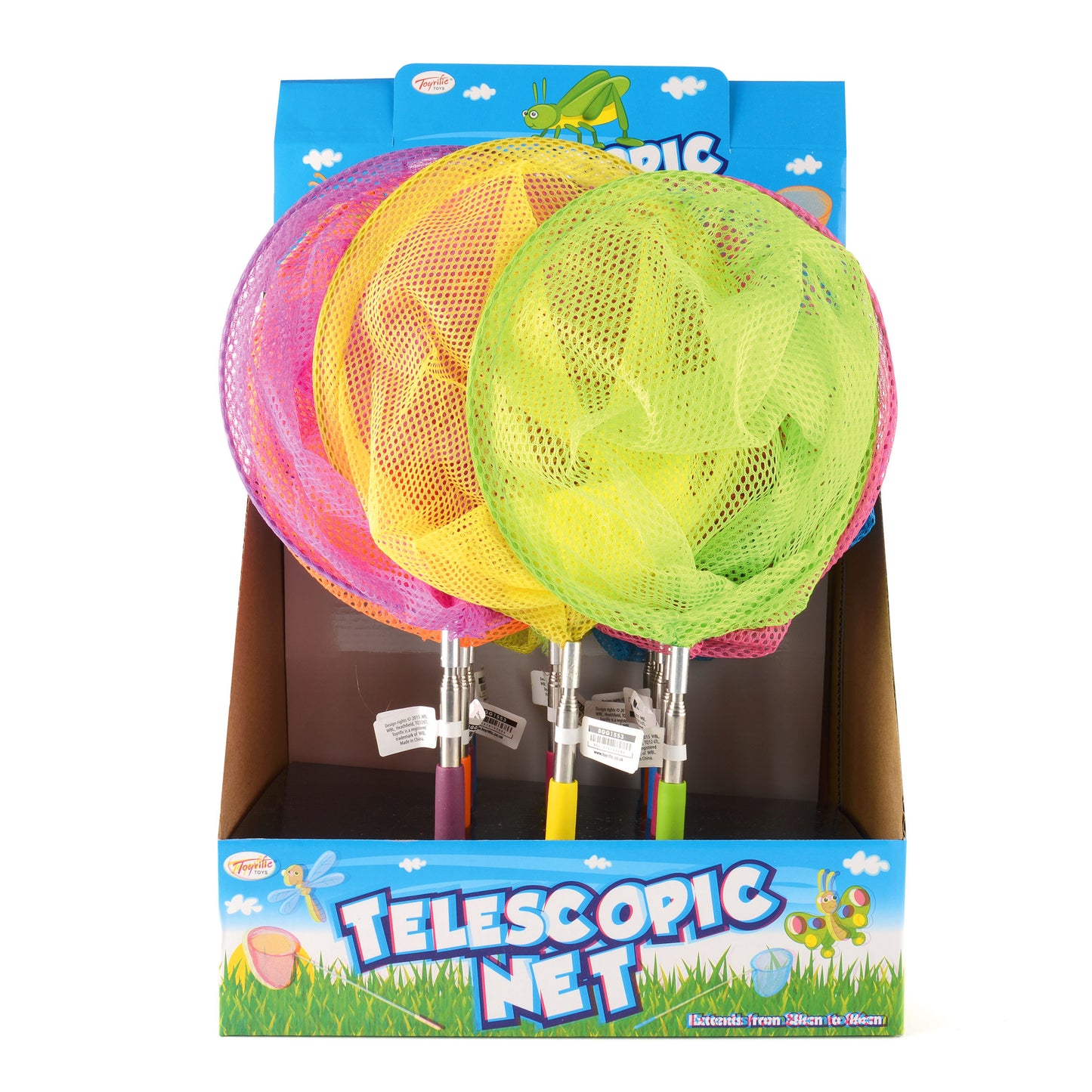 Yello Telescopic Extendable Net (1 Colour Chosen At Random)
