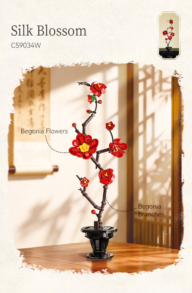 Cada Oriental Floral Art: Silk Blossom - 305 pcs