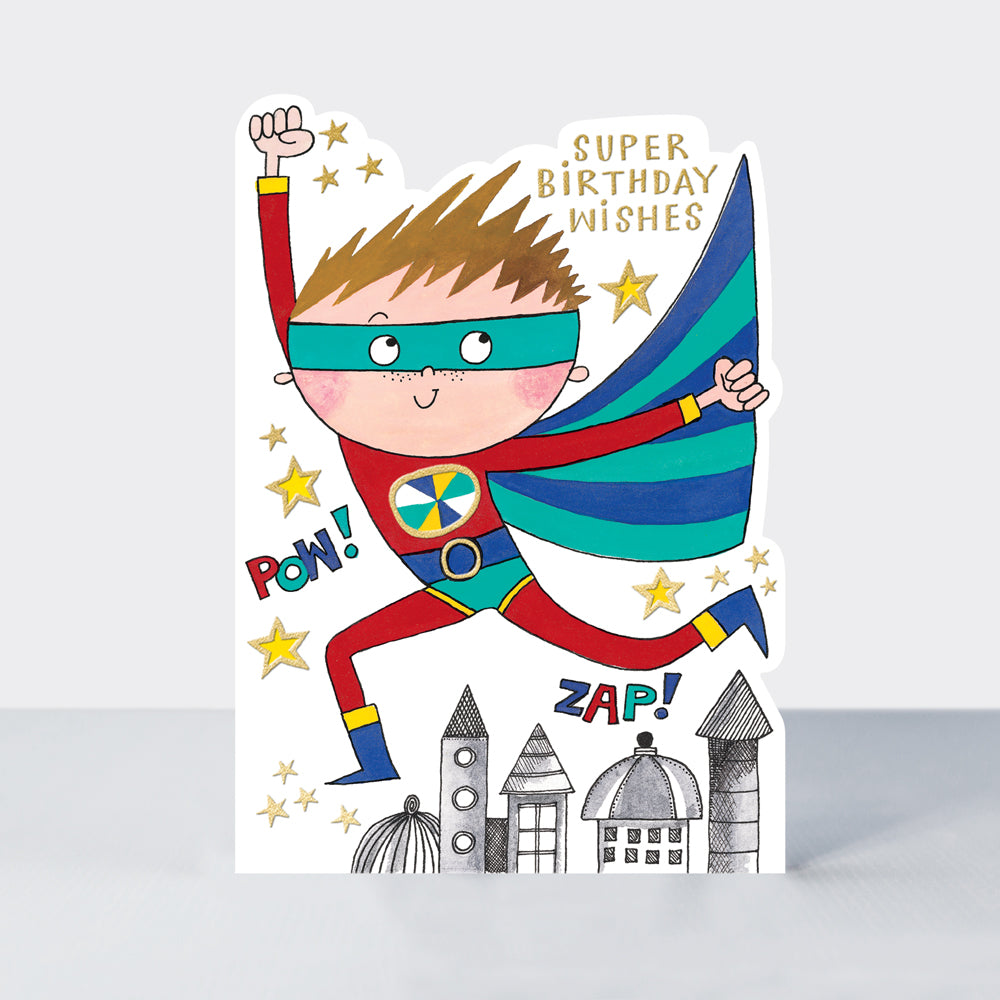 Rachel Ellen Cookie Cutters - Super Birthday Wishes/Super Hero Card