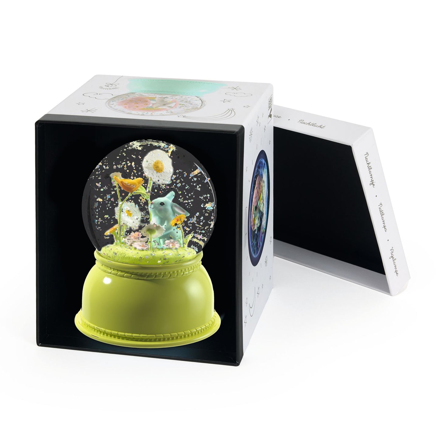 Djeco Snow Globe Night Light-Lapin Treasures