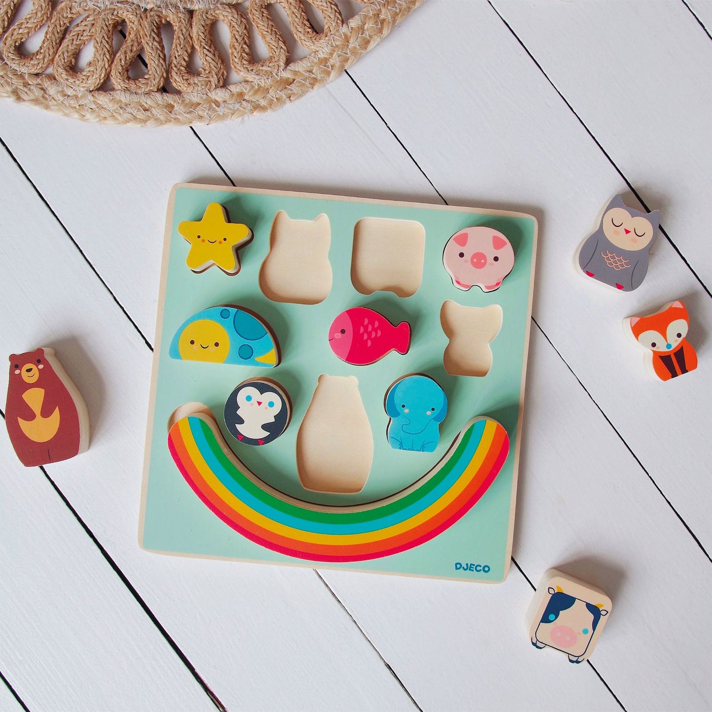 Djeco Puzzle & Boom Rainbow