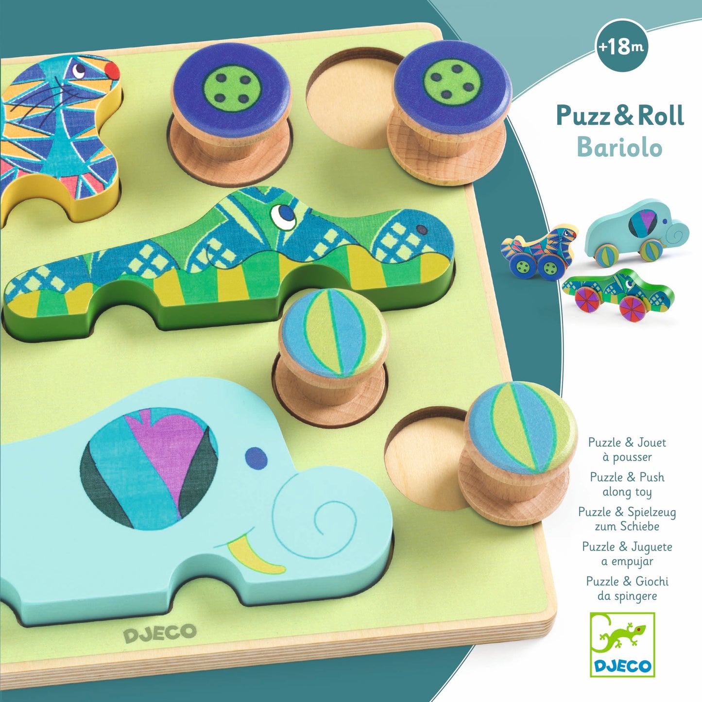 Djeco Puzz & Roll Bariolo