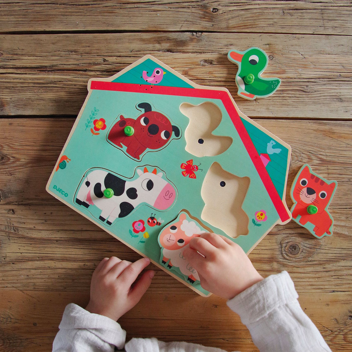 Djeco Wooden Sound Puzzles Ouaf Woof