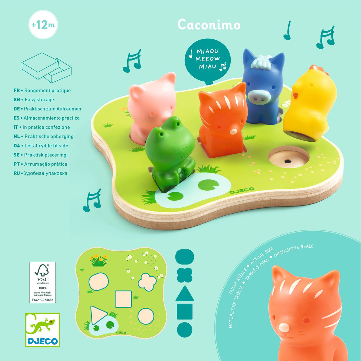 Djeco Wooden Sound Puzzles Caconimo