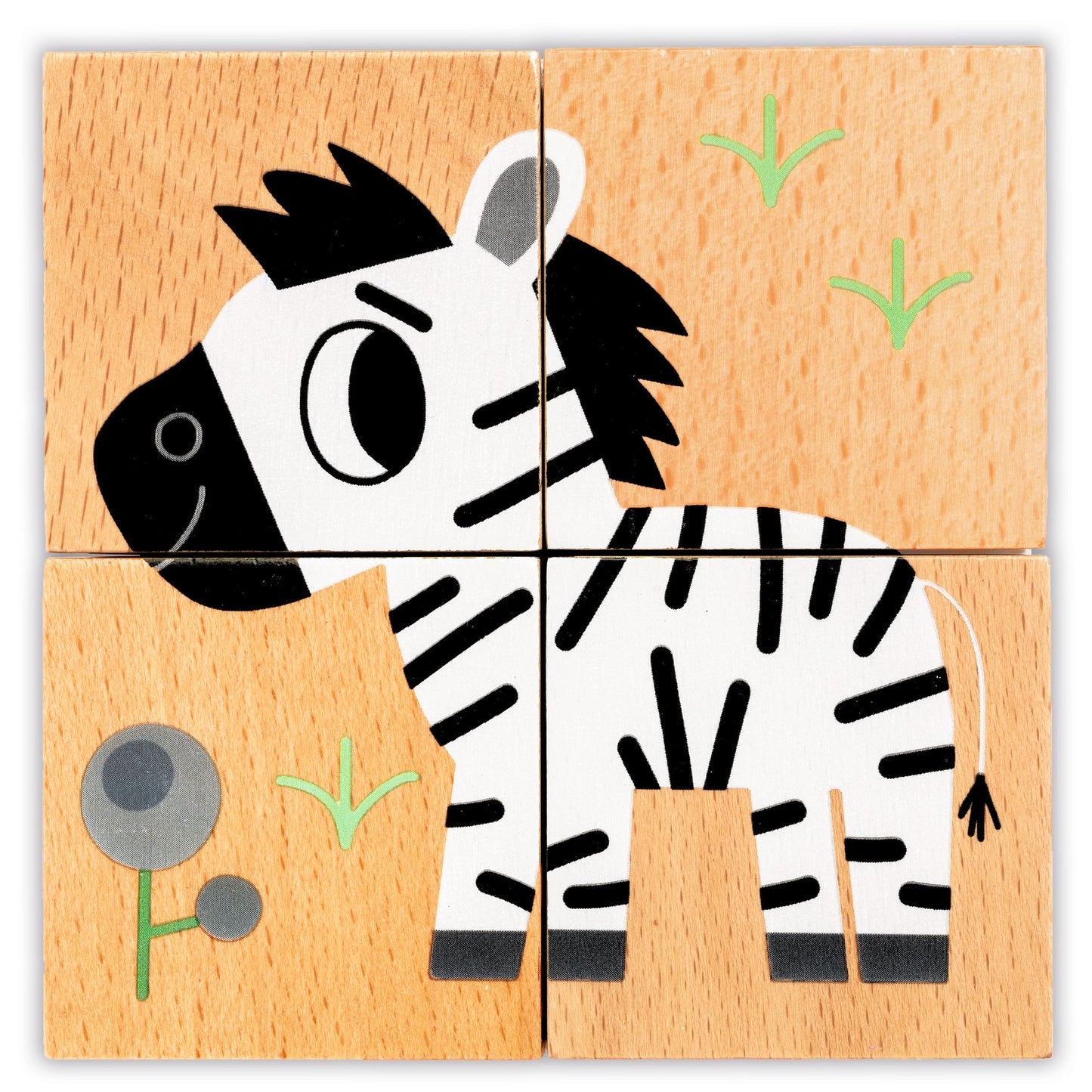 Djeco Wild & Co Wooden Blocks Puzzles