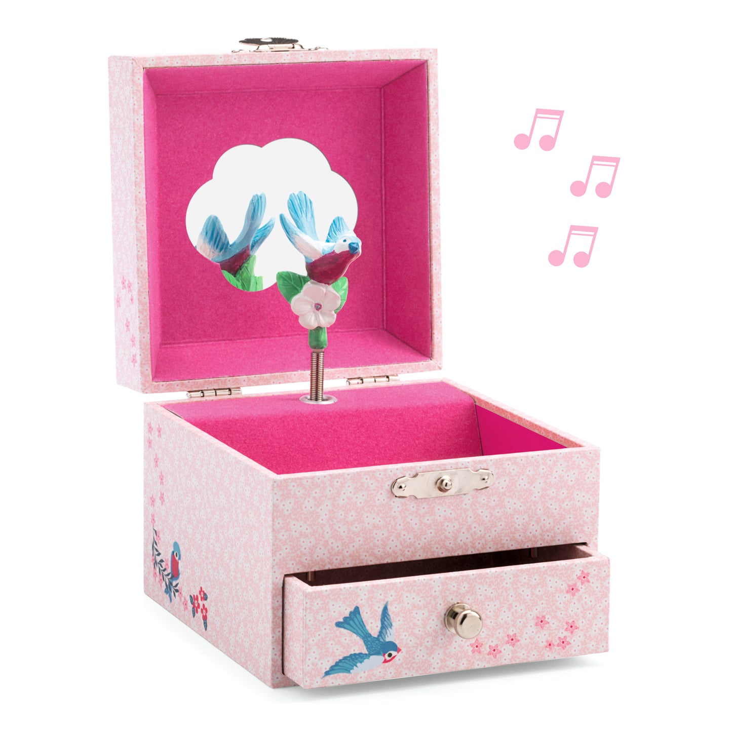 Djeco Chaffinchs Wooden Musical Jewellery Box Melody
