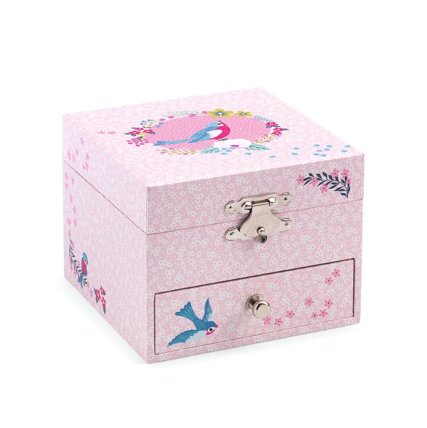 Djeco Chaffinchs Wooden Musical Jewellery Box Melody