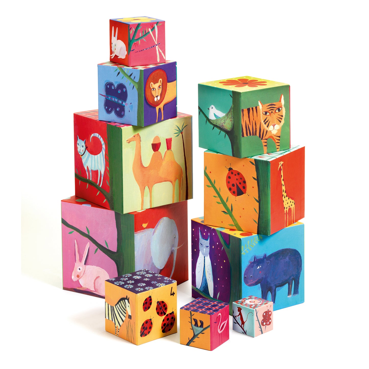 Djeco 10 Nature and Animal Blocks