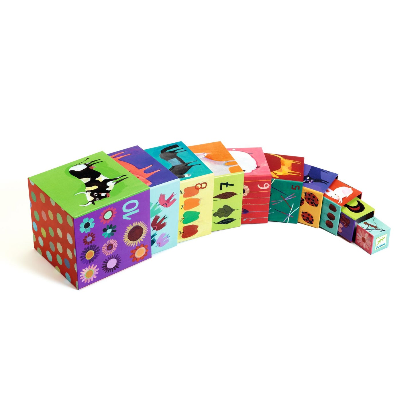 Djeco 10 Nature and Animal Blocks