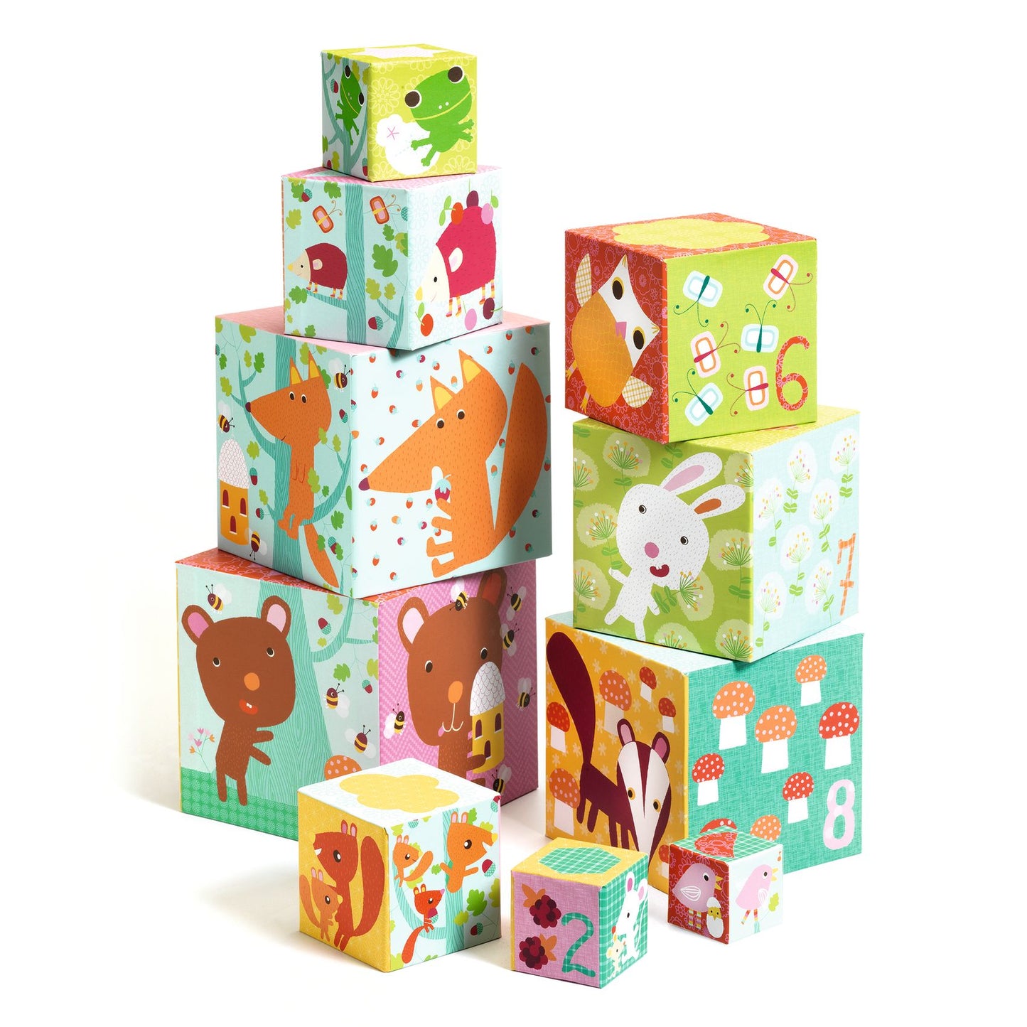 Djeco 10 Forest Blocks Nesting Blocks