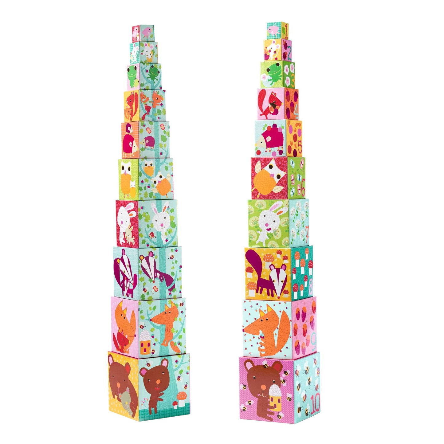 Djeco 10 Forest Blocks Nesting Blocks