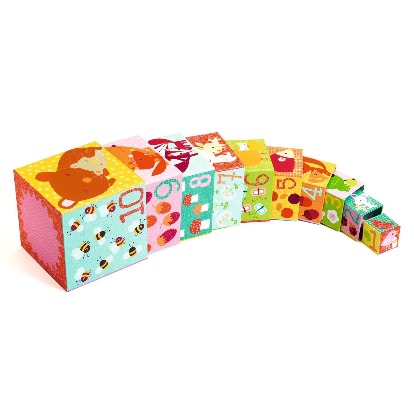 Djeco 10 Forest Blocks Nesting Blocks