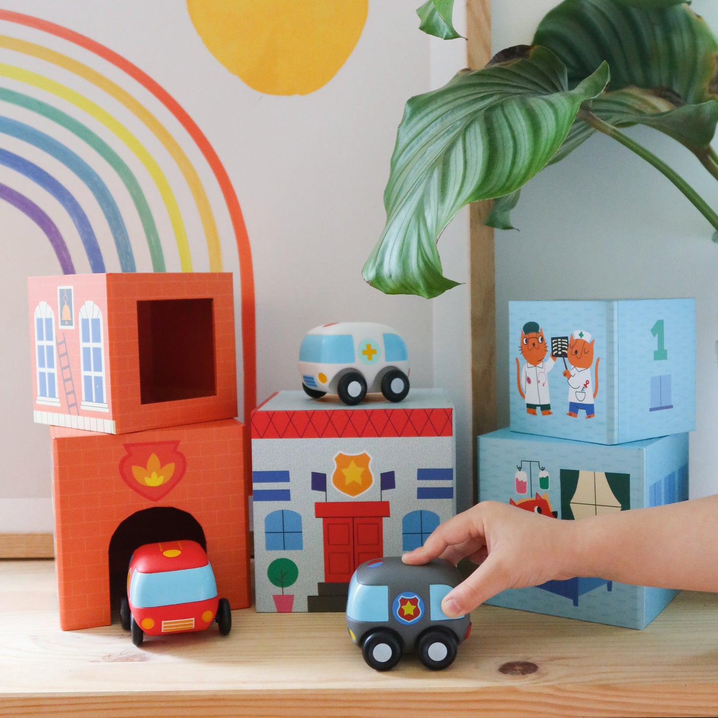 Djeco TopaniCar Stacking Blocks