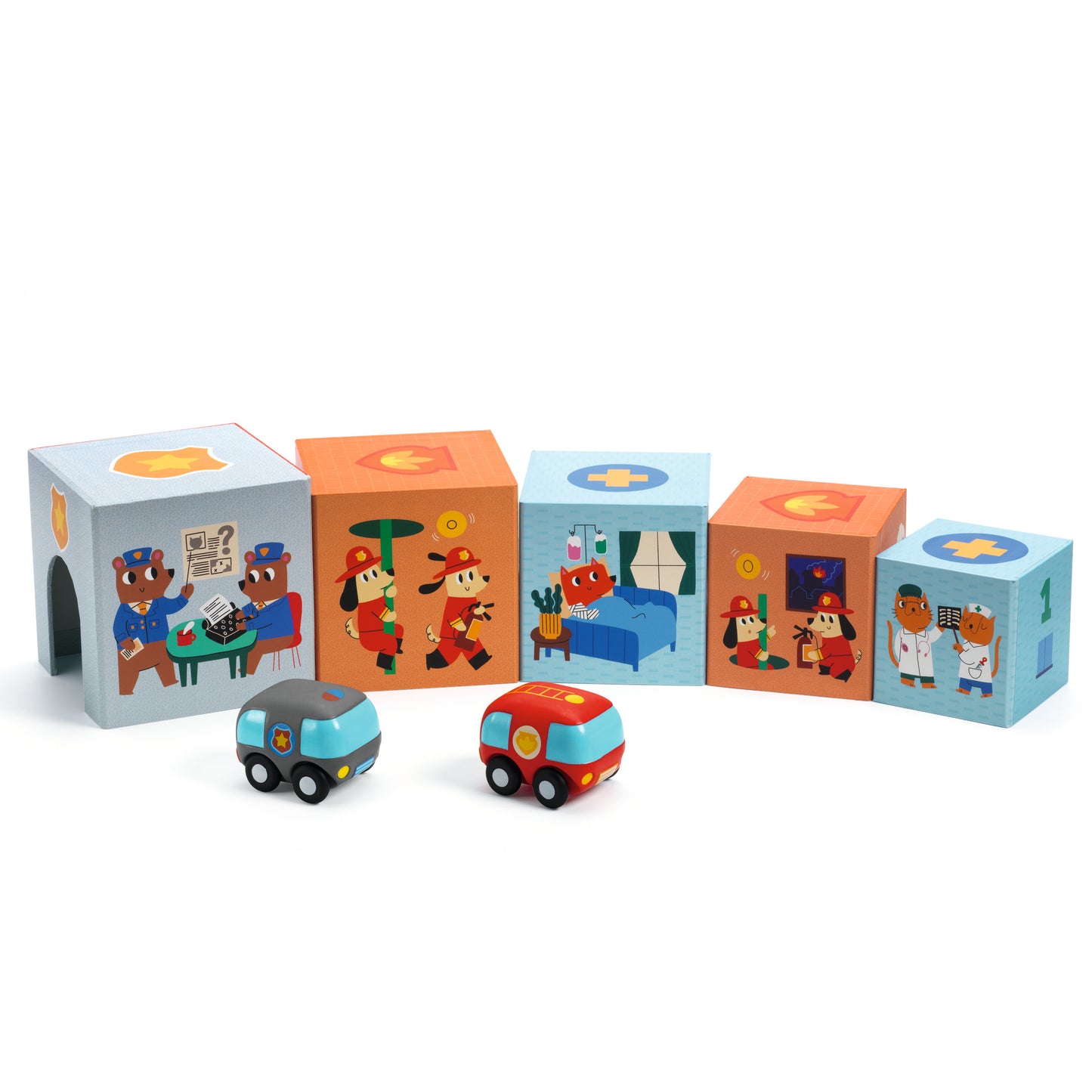 Djeco TopaniCar Stacking Blocks